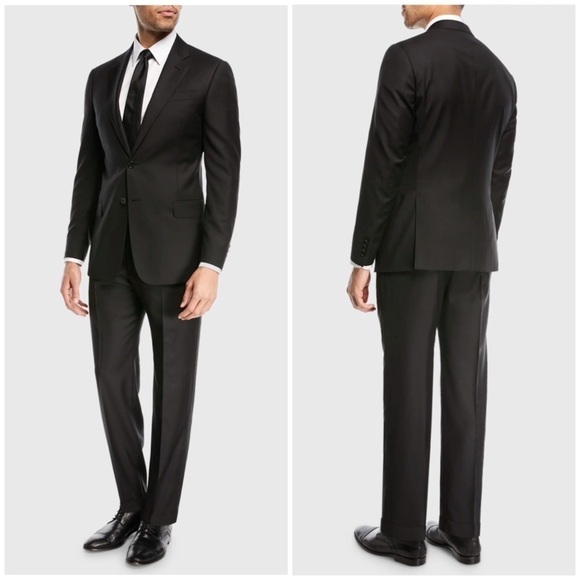 Emporio Armani Other - Emporio Armani Super 130s Wool Two Piece Suit in Black